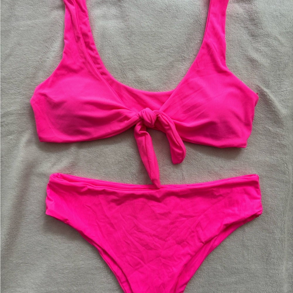 SHEIN Hot Pink Bikini Set